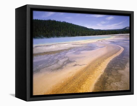 Grand Prismatic Spring, Midway Geyser Basin, Yellowstone National Park, Wyoming-Geoff Renner-Framed Premier Image Canvas