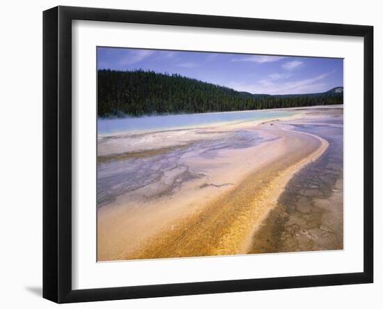 Grand Prismatic Spring, Midway Geyser Basin, Yellowstone National Park, Wyoming-Geoff Renner-Framed Photographic Print