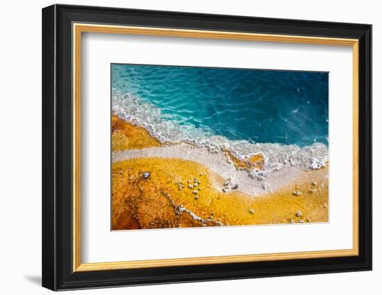 Grand Prismatic Spring, Yellowstone NP, Wyoming. Thermal Pool-Janet Muir-Framed Photographic Print