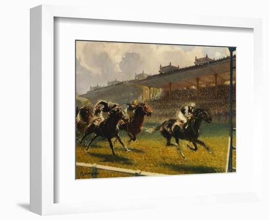 Grand Prix de Longchamp, 1932-Louis Ferdinand Malespina-Framed Giclee Print