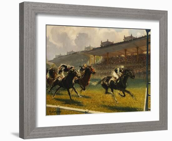 Grand Prix de Longchamp, 1932-Louis Ferdinand Malespina-Framed Giclee Print