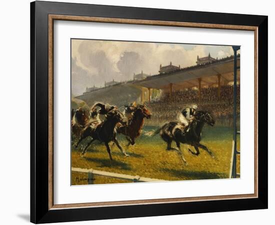 Grand Prix de Longchamp, 1932-Louis Ferdinand Malespina-Framed Giclee Print