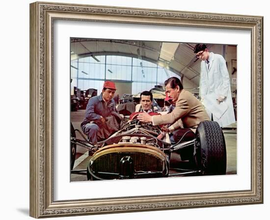 Grand Prix, James Garner, Toshiro Mifune, 1966-null-Framed Photo