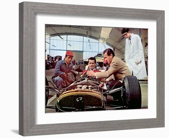 Grand Prix, James Garner, Toshiro Mifune, 1966-null-Framed Photo