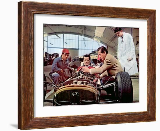 Grand Prix, James Garner, Toshiro Mifune, 1966-null-Framed Photo