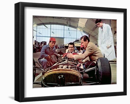 Grand Prix, James Garner, Toshiro Mifune, 1966-null-Framed Photo
