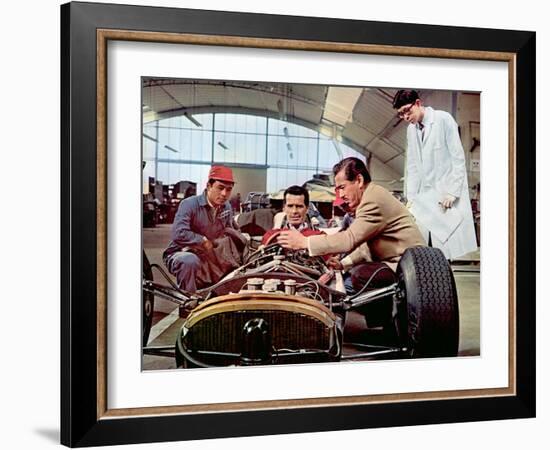 Grand Prix, James Garner, Toshiro Mifune, 1966-null-Framed Photo