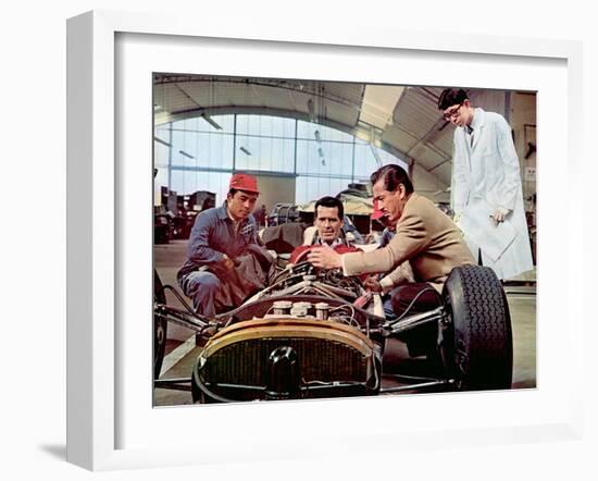 Grand Prix, James Garner, Toshiro Mifune, 1966-null-Framed Photo