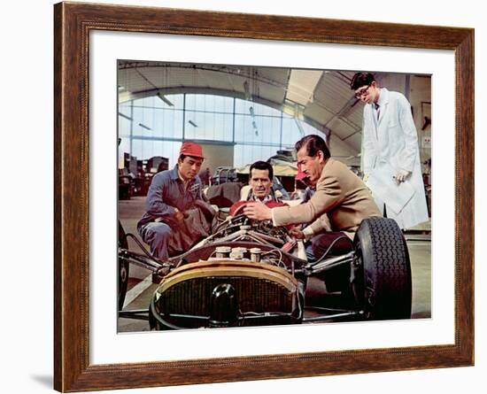 Grand Prix, James Garner, Toshiro Mifune, 1966-null-Framed Photo