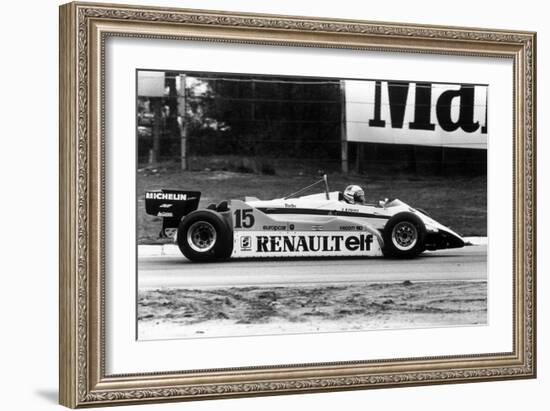 Grand Prix of Belgium May 9, 1982 : Alain Prost Driving a Renault-null-Framed Photo