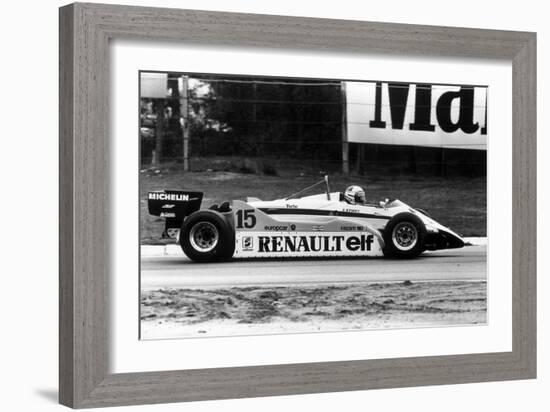 Grand Prix of Belgium May 9, 1982 : Alain Prost Driving a Renault-null-Framed Photo