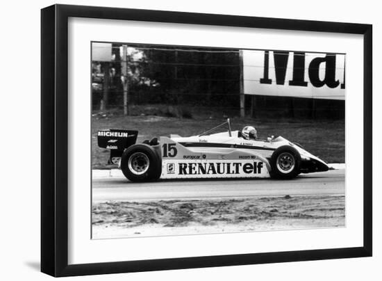 Grand Prix of Belgium May 9, 1982 : Alain Prost Driving a Renault-null-Framed Photo