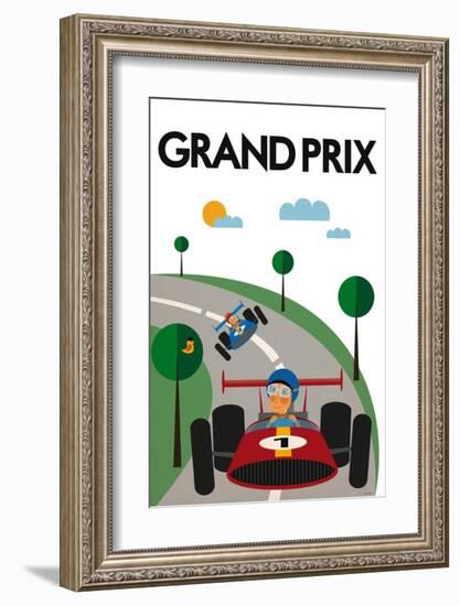 Grand Prix-Tomas Design-Framed Art Print