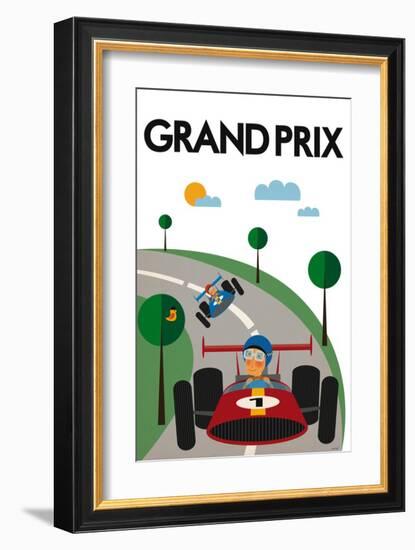 Grand Prix-Tomas Design-Framed Art Print