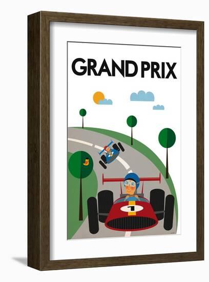 Grand Prix-Tomas Design-Framed Art Print
