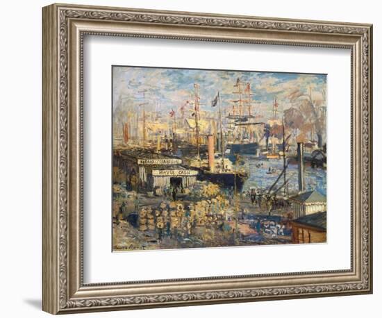 Grand Quai at Havre, 1872-Claude Monet-Framed Giclee Print