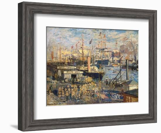 Grand Quai at Havre, 1872-Claude Monet-Framed Giclee Print