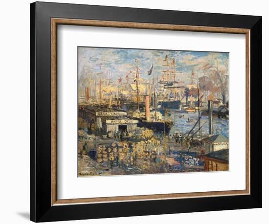 Grand Quai at Havre, 1872-Claude Monet-Framed Giclee Print