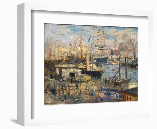 Grand Quai at Havre, 1872-Claude Monet-Framed Giclee Print