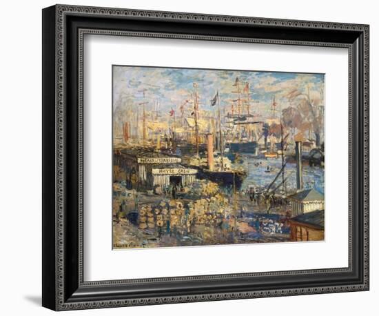 Grand Quai at Havre, 1872-Claude Monet-Framed Giclee Print