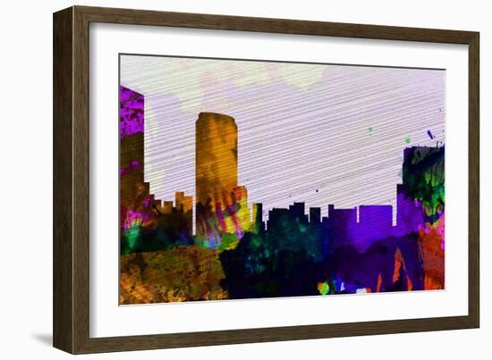Grand Rapids City Skyline-NaxArt-Framed Art Print