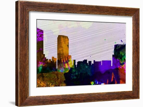 Grand Rapids City Skyline-NaxArt-Framed Art Print