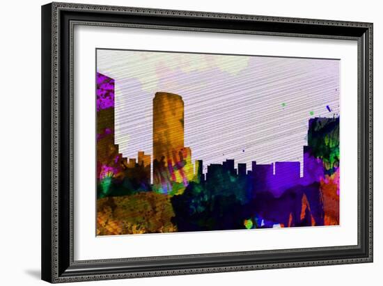 Grand Rapids City Skyline-NaxArt-Framed Art Print