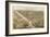 Grand Rapids, Michigan - Panoramic Map-Lantern Press-Framed Art Print