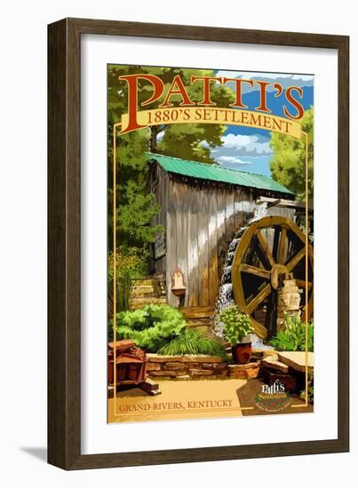 Grand Rivers, Kentucky - Patti's Settlement-Lantern Press-Framed Art Print