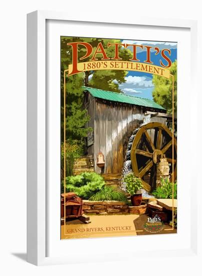 Grand Rivers, Kentucky - Patti's Settlement-Lantern Press-Framed Art Print