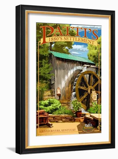 Grand Rivers, Kentucky - Patti's Settlement-Lantern Press-Framed Art Print