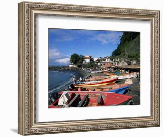 Grand Riviere Fishing Village, Island of Martinique, Lesser Antilles, French West Indies, Caribbean-Yadid Levy-Framed Photographic Print