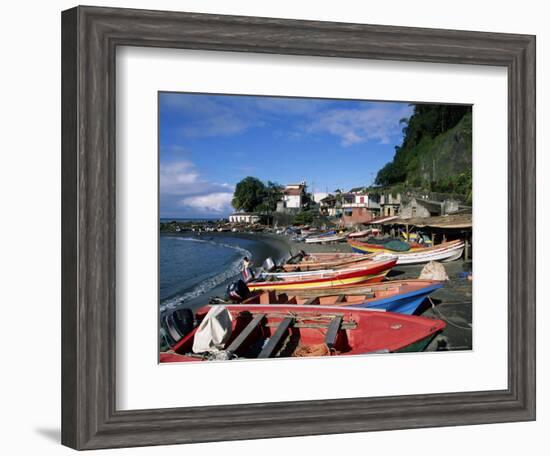 Grand Riviere Fishing Village, Island of Martinique, Lesser Antilles, French West Indies, Caribbean-Yadid Levy-Framed Photographic Print