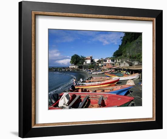 Grand Riviere Fishing Village, Island of Martinique, Lesser Antilles, French West Indies, Caribbean-Yadid Levy-Framed Photographic Print