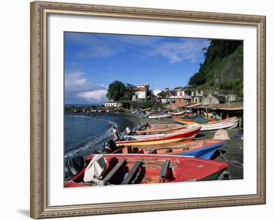 Grand Riviere Fishing Village, Island of Martinique, Lesser Antilles, French West Indies, Caribbean-Yadid Levy-Framed Photographic Print