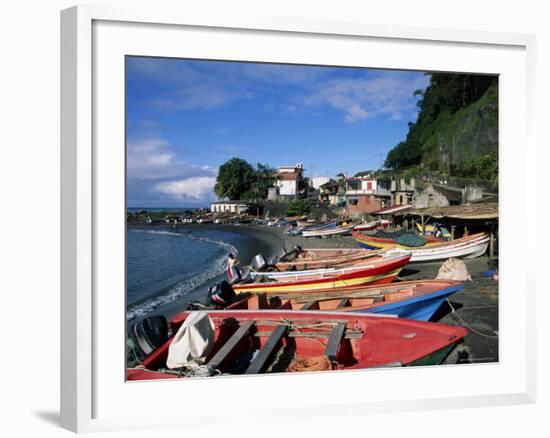 Grand Riviere Fishing Village, Island of Martinique, Lesser Antilles, French West Indies, Caribbean-Yadid Levy-Framed Photographic Print