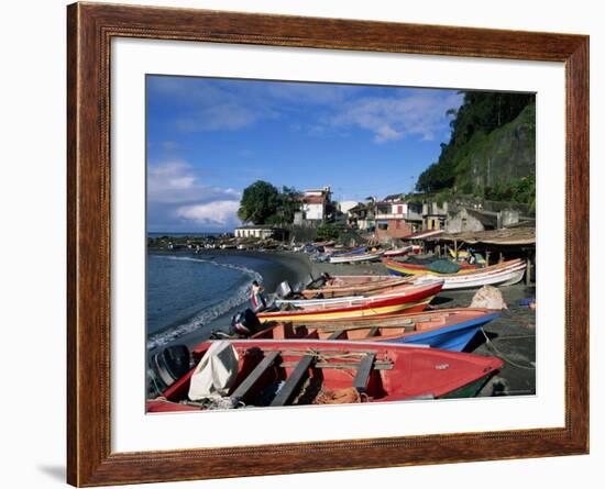 Grand Riviere Fishing Village, Island of Martinique, Lesser Antilles, French West Indies, Caribbean-Yadid Levy-Framed Photographic Print