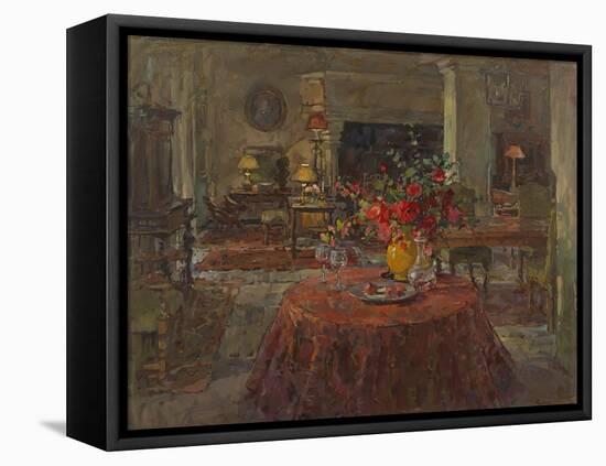 Grand Salon with Red Roses-Susan Ryder-Framed Premier Image Canvas