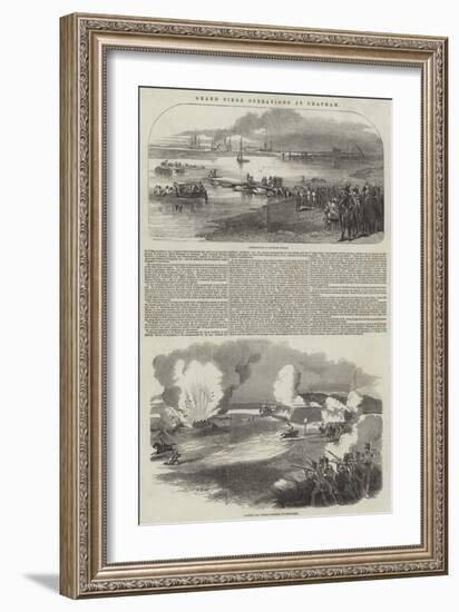 Grand Siege Operations at Chatham-null-Framed Giclee Print