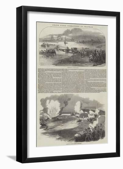 Grand Siege Operations at Chatham-null-Framed Giclee Print