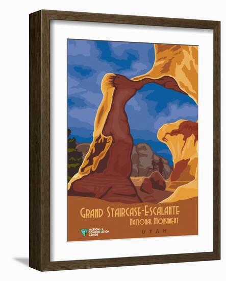Grand Staircase-Escalante National Monument In Utah-Bureau of Land Management-Framed Art Print