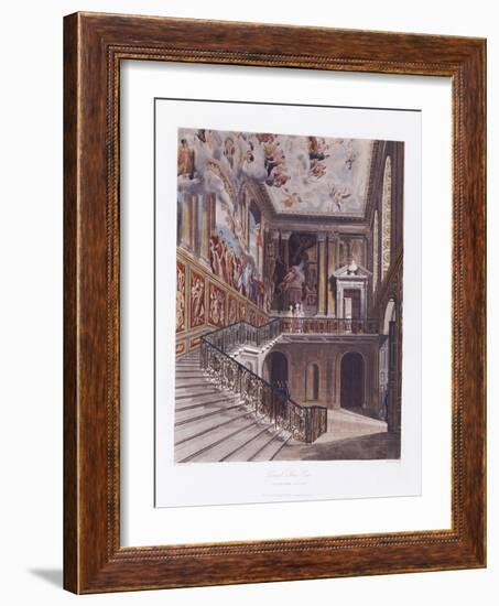 Grand Staircase, Hampton Court-William Henry Pyne-Framed Giclee Print