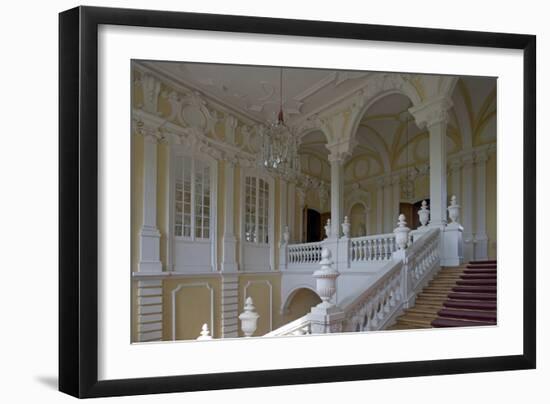 Grand Staircase of Rundale Palace (1736-1768)-null-Framed Photographic Print