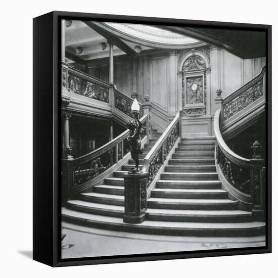 Grand Staircase of the Titanic-Science Source-Framed Premier Image Canvas