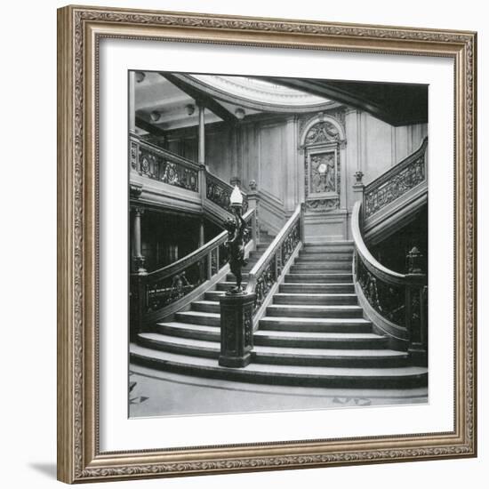 Grand Staircase of the Titanic-Science Source-Framed Giclee Print