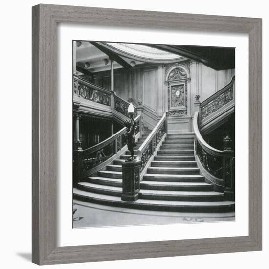 Grand Staircase of the Titanic-Science Source-Framed Giclee Print