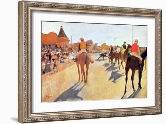 Grand Stand-Edgar Degas-Framed Art Print