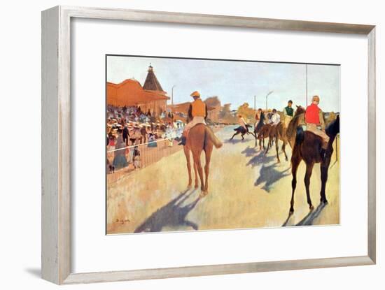 Grand Stand-Edgar Degas-Framed Art Print