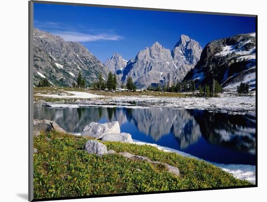 Grand Teton Behind Lake Solitude-James Randklev-Mounted Photographic Print