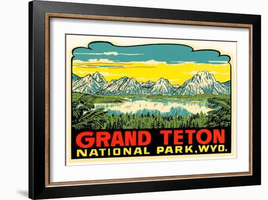 Grand Teton Decal-null-Framed Premium Giclee Print